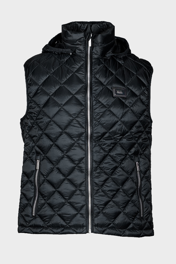 HOODED VEST KARL LAGERFELD - 990 BLACK